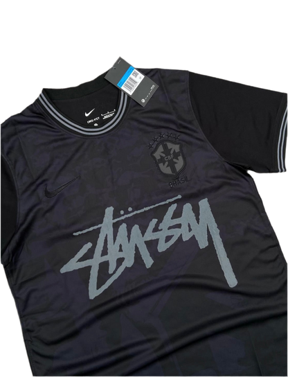 STÜSSY X “BRASIL” JERSEY - black yin and yang